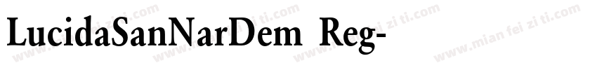 LucidaSanNarDem Reg字体转换